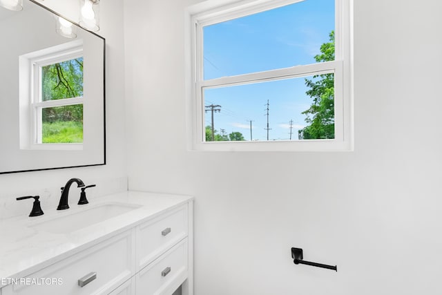 bathroom featuring vanity