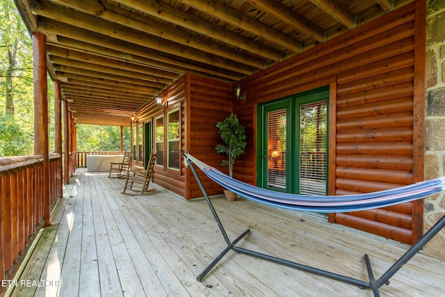 2471 Cove Mountain Ln, Sevierville, TN 37862 - view of wooden terrace