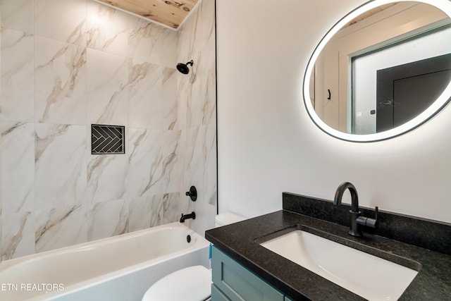 - Chinquapin Drive, Sevierville, TN 37876 - bathroom featuring toilet, washtub / shower combination, and vanity