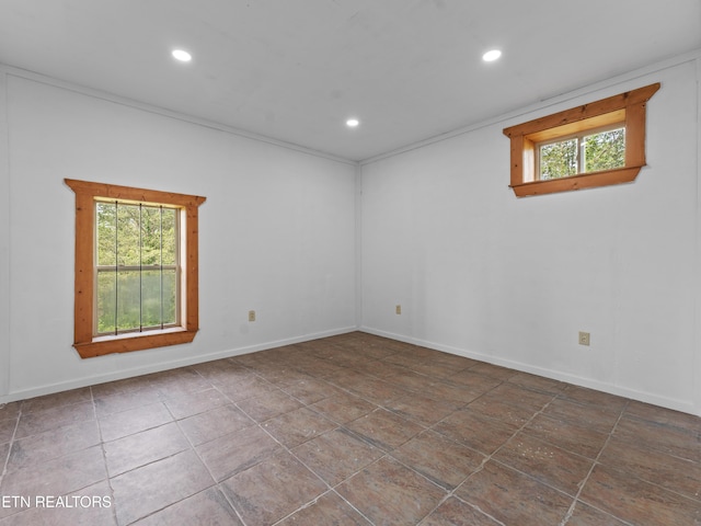 155 George Thomas Rd, Vonore, TN 37885 - tiled empty room featuring baseboards and recessed lighting