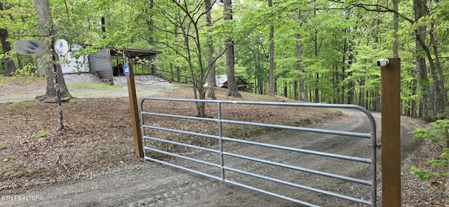 2165 Street Place Loop, Monterey, TN 38574 - gate featuring a wooded view
