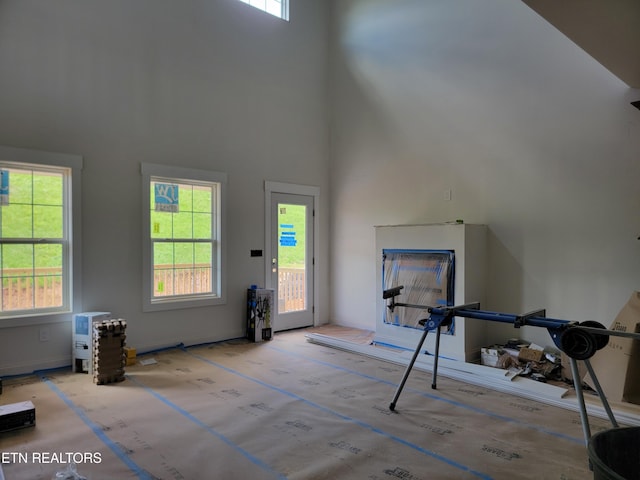 244 Sugar Maple Trl, Lenoir City, TN 37771 - living area with a high ceiling and plenty of natural light