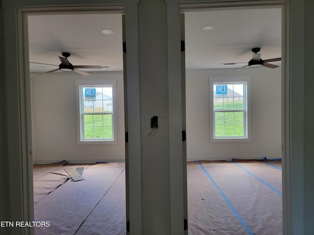 244 Sugar Maple Trl, Lenoir City, TN 37771 - hall with baseboards, recessed lighting, and carpet floors