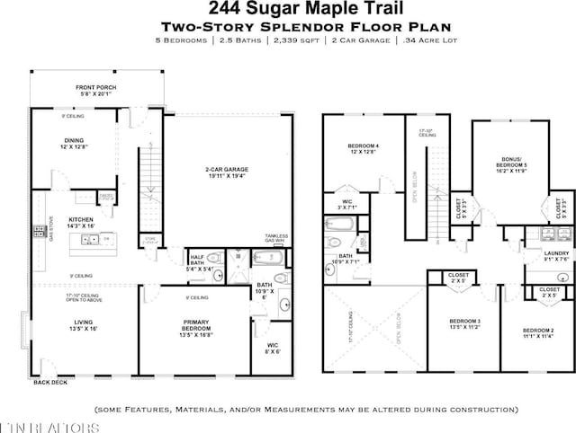 244 Sugar Maple Trl, Lenoir City, TN 37771 - home floor plan