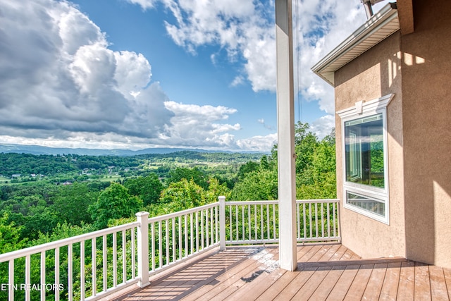 1012 Falcon Crest Dr, Seymour, TN 37865 - wooden deck featuring a view of trees