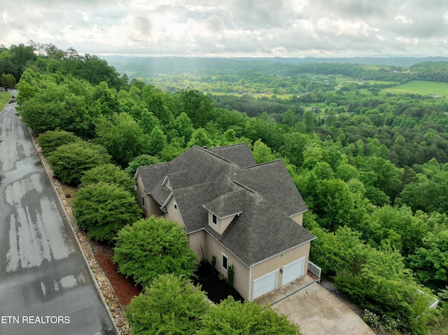 1012 Falcon Crest Dr, Seymour, TN 37865 - birds eye view of property with a forest view