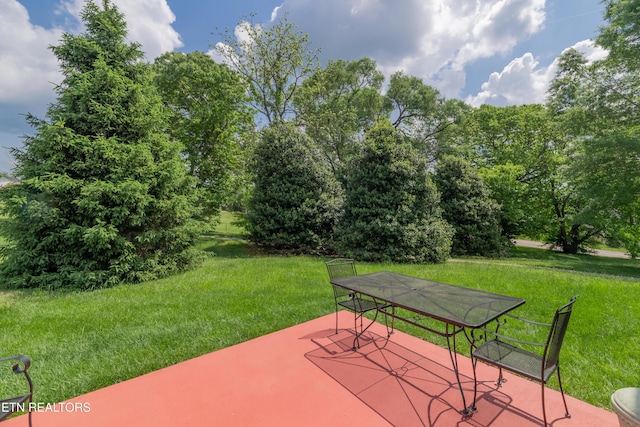 view of patio / terrace featuring outdoor dining area