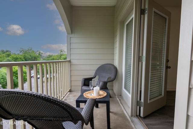 view of balcony