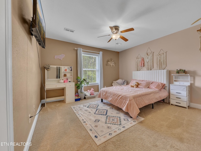 1810 Griffitts Mill Cir, Maryville, TN 37803 - bedroom with carpet, baseboards, and a ceiling fan
