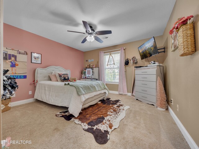 1810 Griffitts Mill Cir, Maryville, TN 37803 - bedroom featuring carpet floors, ceiling fan, and baseboards