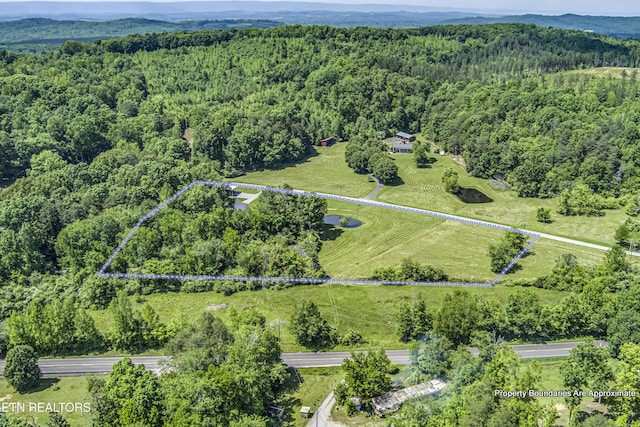 325 Correll Ridge Rd, Decatur, TN 37322 - aerial view of property's location with a heavily wooded area and property parcel outlined