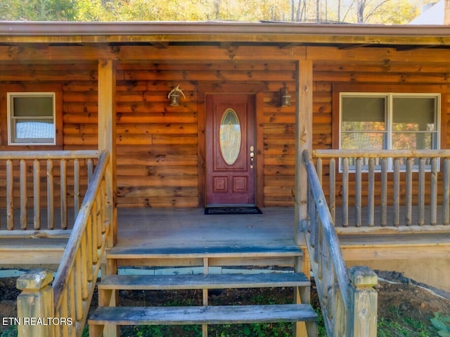 view of exterior entry