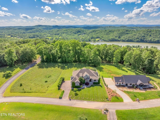 205 Melea Ln, Kingston, TN 37763 - view from above of property featuring a forest and a nearby body of water
