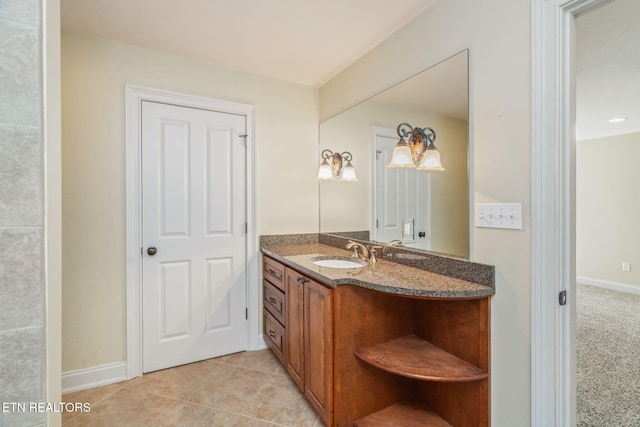 205 Melea Ln, Kingston, TN 37763 - bathroom featuring vanity, tile patterned floors, and baseboards