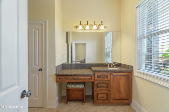 205 Melea Ln, Kingston, TN 37763 - bathroom featuring vanity, baseboards, and tile patterned floors