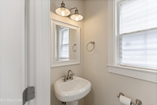 bathroom with a sink