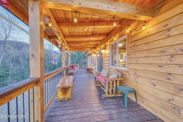 1898 Kennedy Way, Del Rio, TN 37727 - view of wooden deck