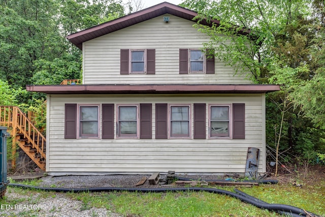375 Rainbow Rd, Sevierville, TN 37862 - view of side of home featuring stairway