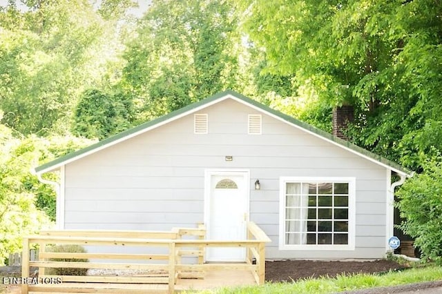 view of rear view of house
