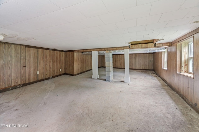 7220 Beelertown Rd, Powell, TN 37849 - basement with wooden walls and baseboards