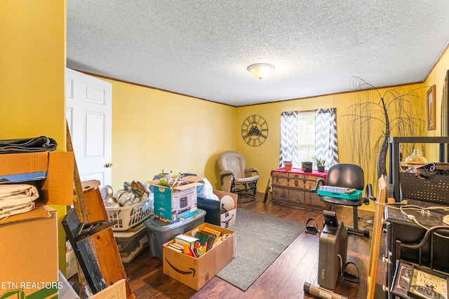 7726 Misty Point Way, Knoxville, TN 37914 - miscellaneous room with hardwood / wood-style flooring and a textured ceiling