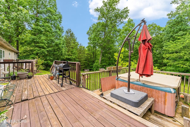 7726 Misty Point Way, Knoxville, TN 37914 - deck with a hot tub