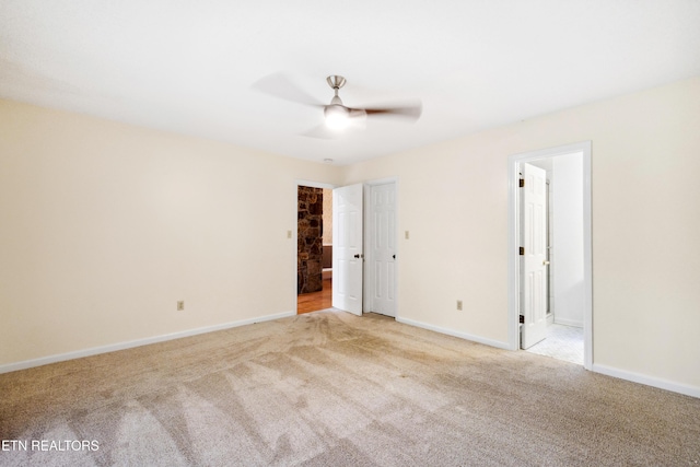 131 Clifton Cir, Oak Ridge, TN 37830 - carpeted spare room with ceiling fan and baseboards
