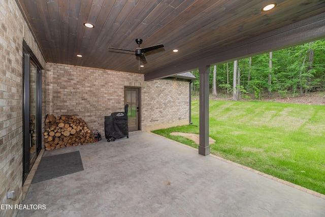8304 Davis Ferry Rd, Loudon, TN 37774 - view of patio featuring ceiling fan