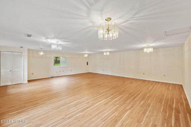 138 Lilac Dr, Lafollette, TN 37766 - unfurnished room with light wood-type flooring and baseboards