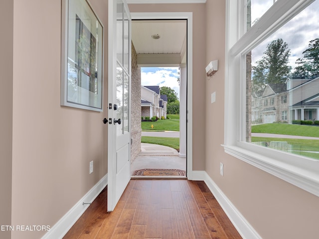 11842 Gecko Dr, Knoxville, TN 37932 - entryway featuring healthy amount of natural light, wood-type flooring, and baseboards