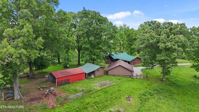 view from above of property