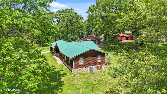 view from above of property