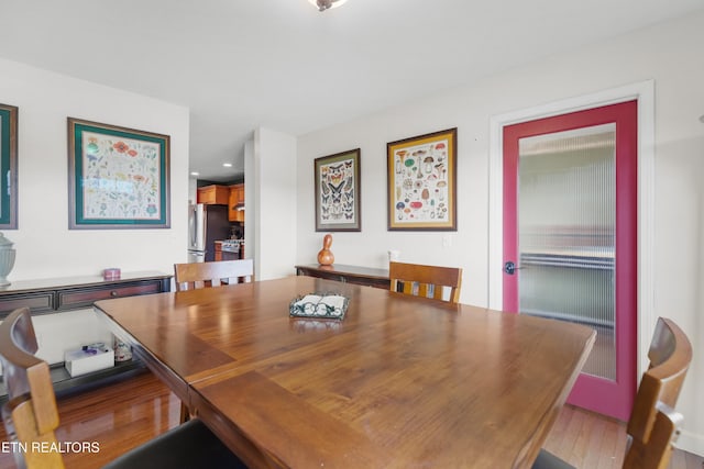687 Burchfield Rd, Dandridge, TN 37725 - dining space with wood finished floors and recessed lighting