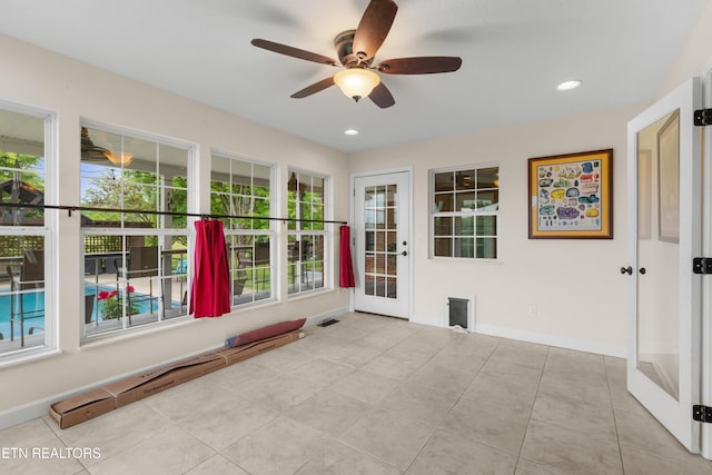 687 Burchfield Rd, Dandridge, TN 37725 - unfurnished sunroom featuring french doors