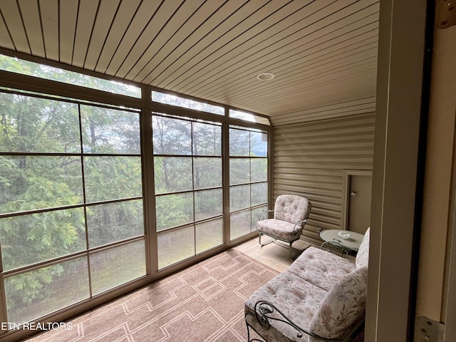 view of sunroom