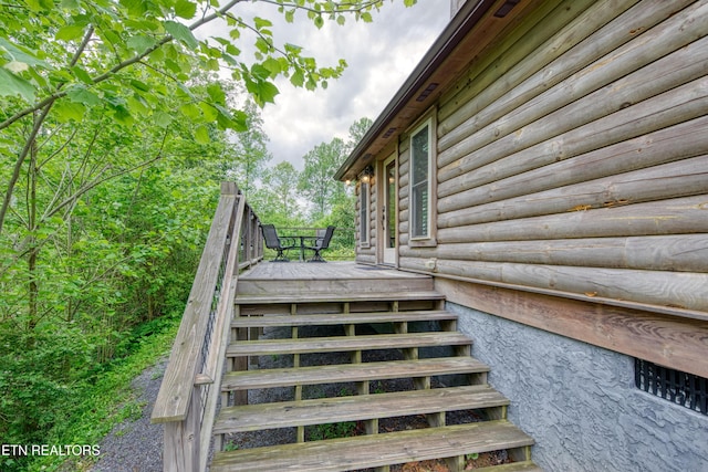 exterior view of stairway
