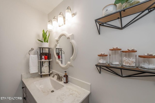 bathroom with vanity