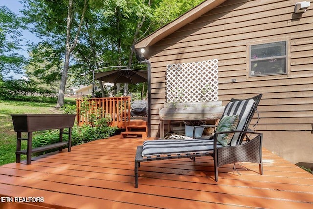 view of deck