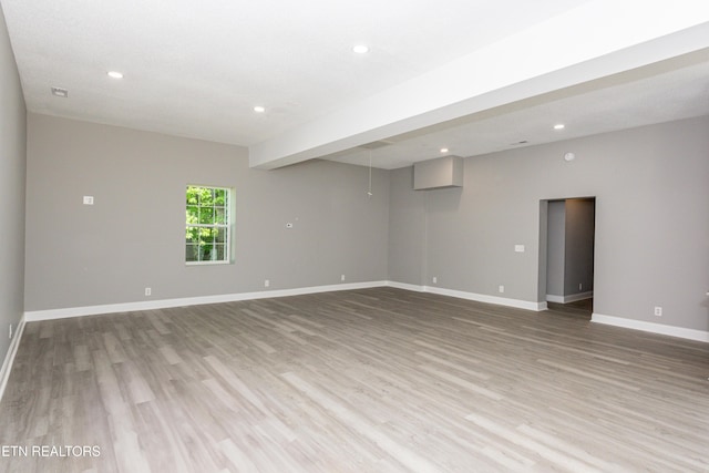 2208 Sanderson Rd, Knoxville, TN 37921 - empty room featuring baseboards, light wood-style floors, and recessed lighting