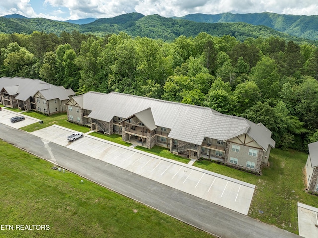 229 Bishops Cap Cir Unit 106, Townsend, TN 37882 - aerial view of a forest and a mountain backdrop