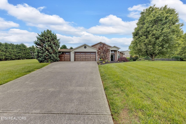 791 Constitution Dr, Jefferson City, TN 37760 - view of front facade featuring a garage, a front yard, and concrete driveway