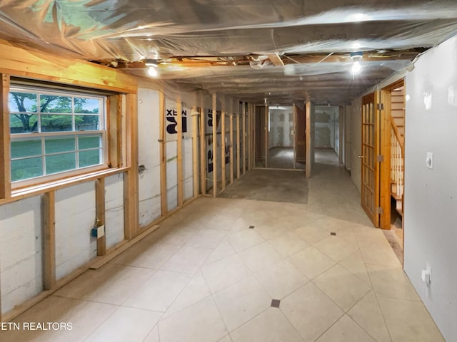 view of basement