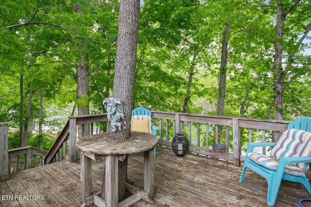 view of deck