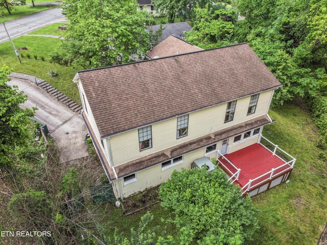 view from above of property