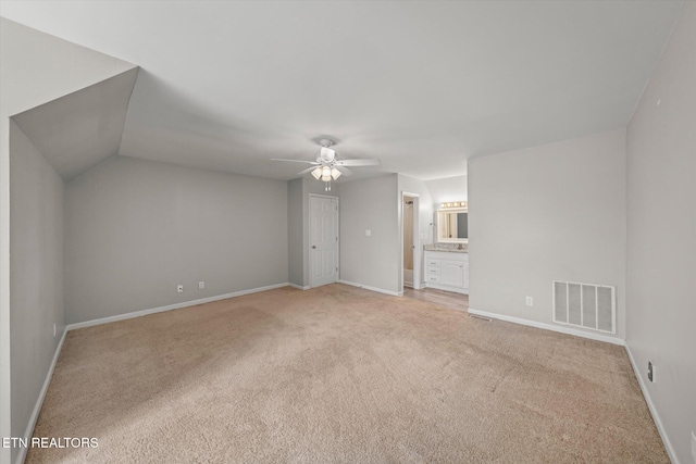 2121 Silverbrook Dr, Knoxville, TN 37923 - interior space featuring light colored carpet, baseboards, and visible vents