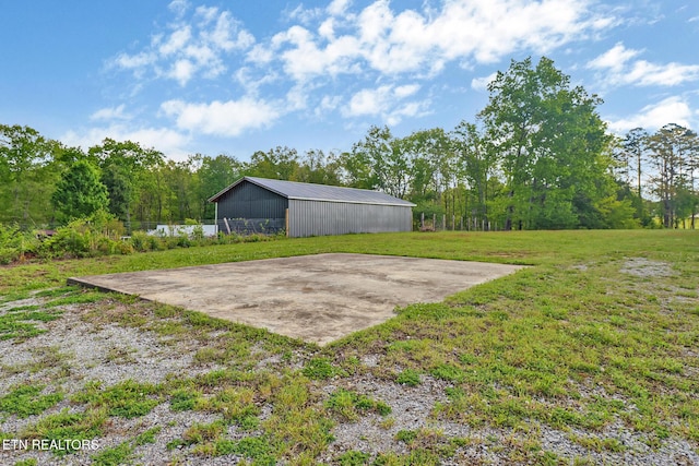 838 Buffalo Trl, Clarkrange, TN 38553 - view of green lawn featuring an outbuilding