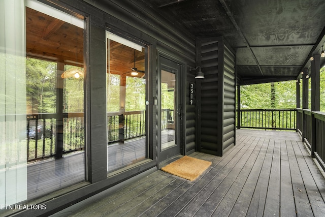 view of deck