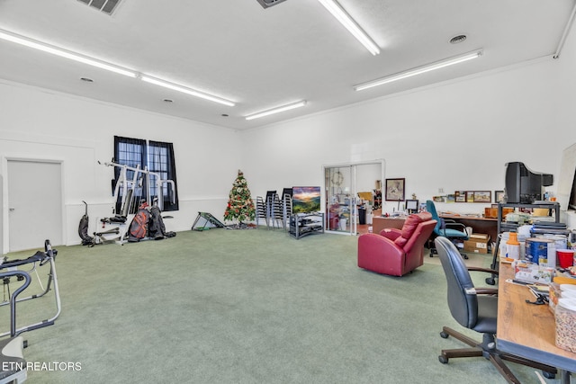 1182 Murrell Rd, Morristown, TN 37814 - view of carpeted home office