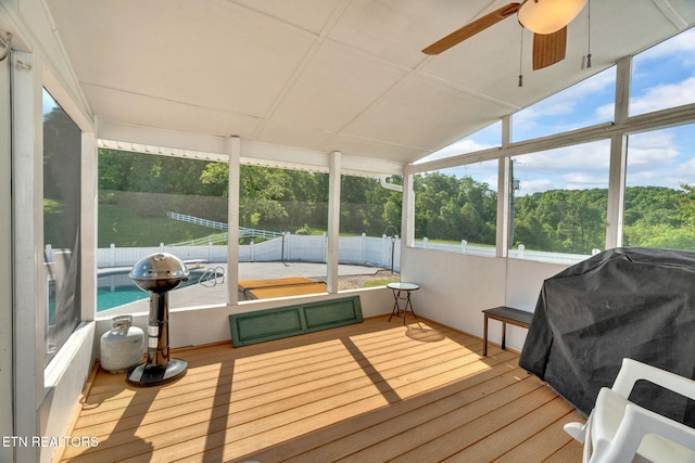 1182 Murrell Rd, Morristown, TN 37814 - sunroom / solarium with a ceiling fan