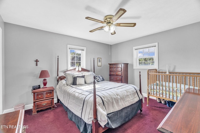 1182 Murrell Rd, Morristown, TN 37814 - carpeted bedroom featuring baseboards and ceiling fan